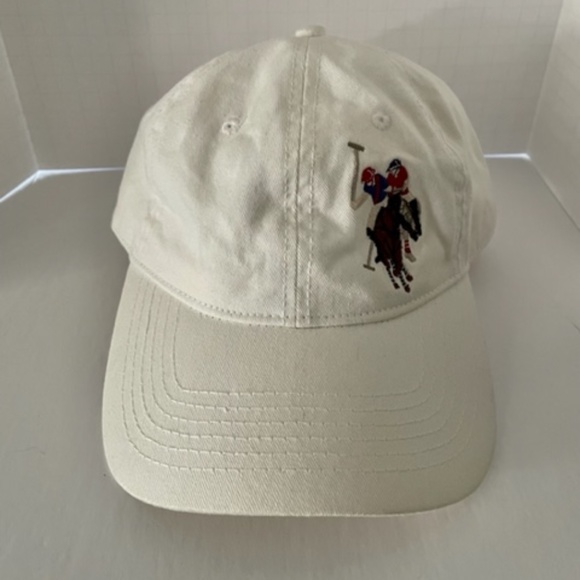 U.S. Polo Assn. Baseball Hat Cap USPA White - Picture 1 of 4